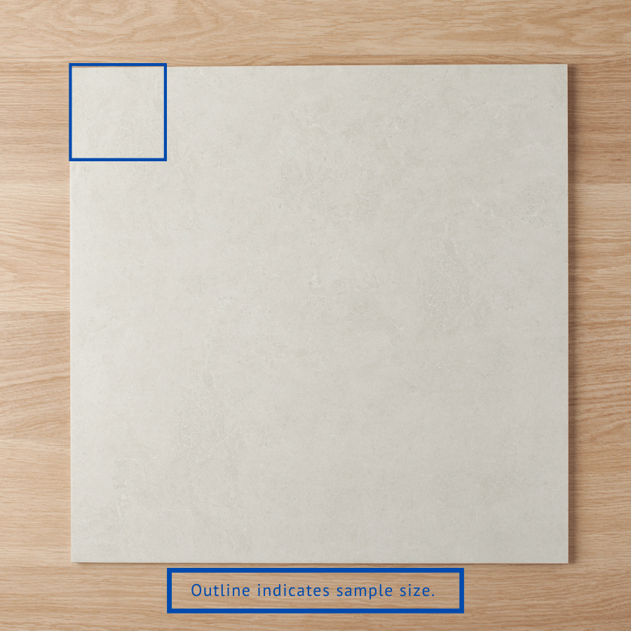 Sydney Matte White Stone Look Tile Sample - Natural Stone Effect Ceramic Tile for Bathroom, Kitchen & Flooring - Waterproof & Durable Wall & Floor Tiles for Home Renovation