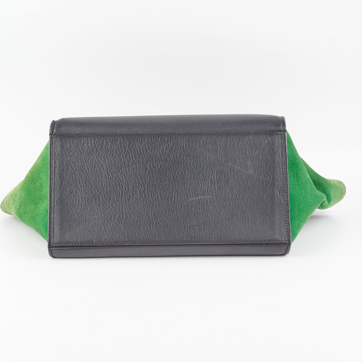 Celine Trapeze Handbag in Green & Black | Luxury Leather Crossbody Bag for Women | Perfect for Work, Travel & Evening Events