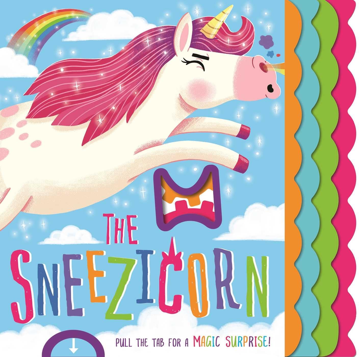 The Sneezicorn: Interactive Pull-the-Tab Children's Storybook - Fun Learning & Bedtime Reading for Toddlers