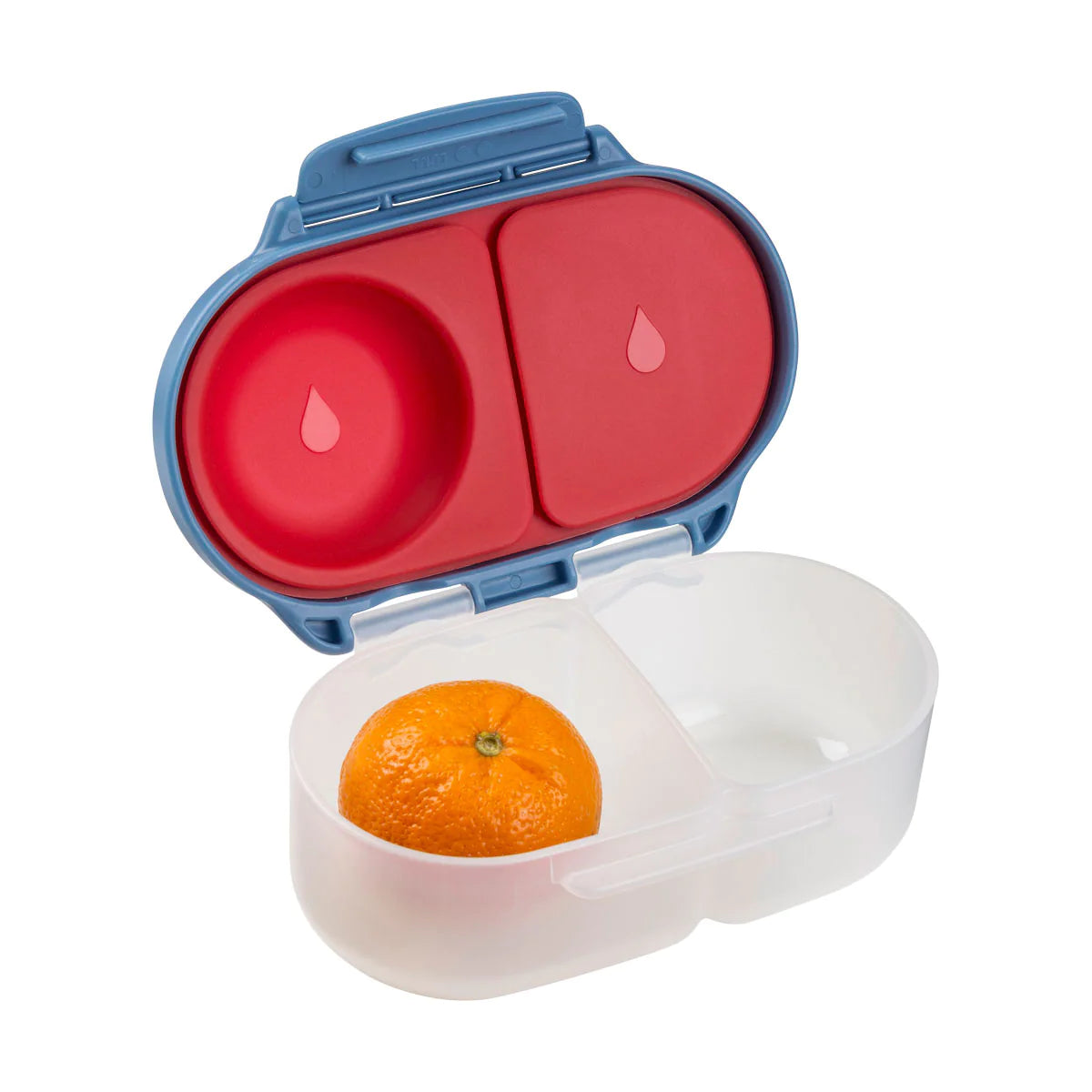 b.box Snack Box for Kids - Leak Proof, BPA Free, Portable Food Container with Dividers - Blue Blaze - Perfect for School Lunches, Travel & On-the-Go Snacks