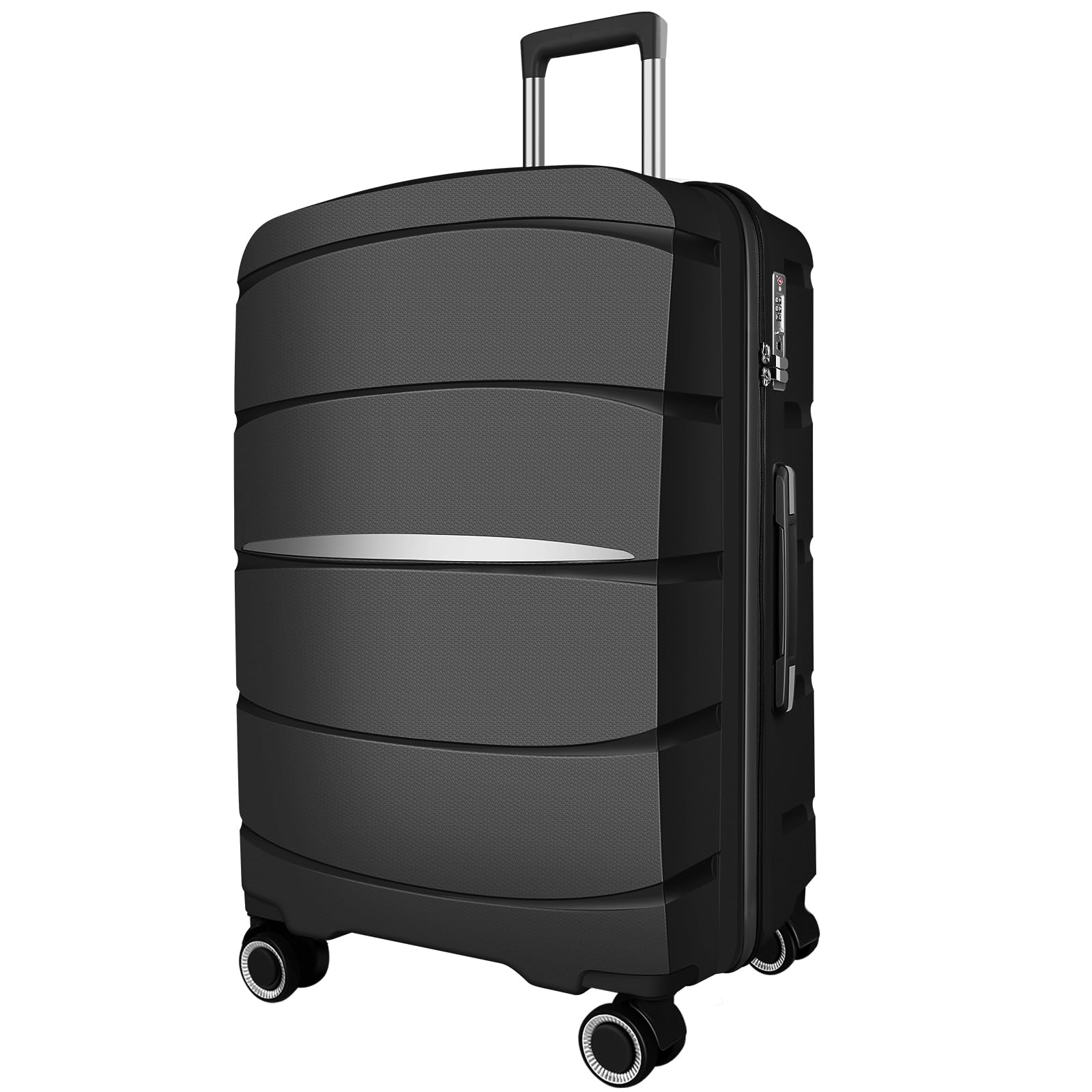 20 Inch Carry-On Luggage 22x14x9 Airline Approved, Lightweight PP Suitcase with 360° Spinner Wheels - Perfect for Business Travel & Weekend Getaways