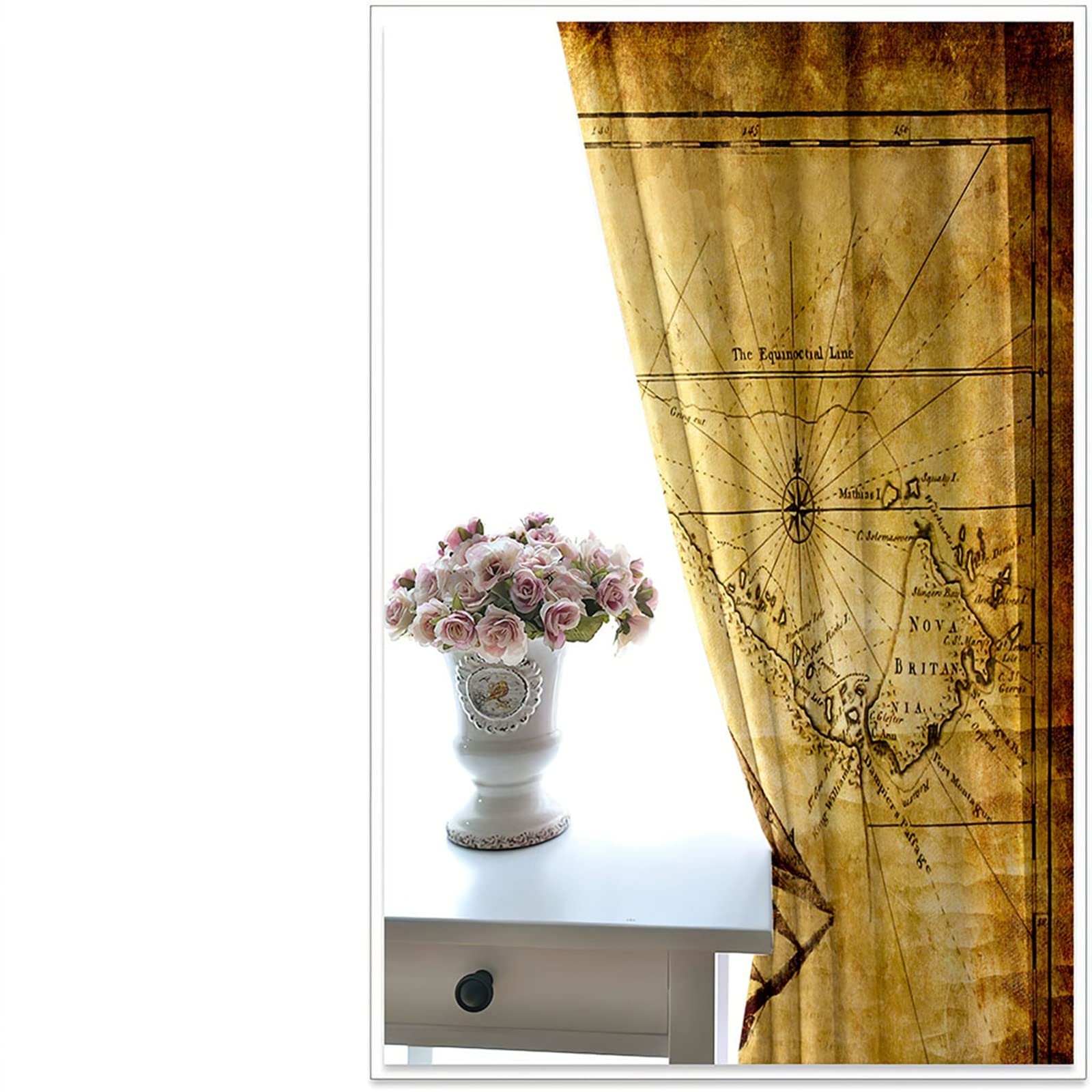 Brown Blackout Curtains for Bedroom - 108