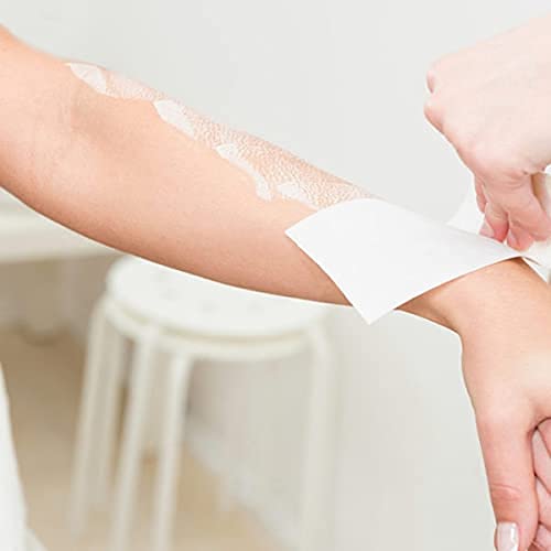 LSARI Wax Strips for Hair Removal - Large Disposable Waxing Strips for Face, Legs, Underarms & Eyebrows - 70 Count for Women - Perfect for At-Home Salon Waxing & Smooth Skin Care