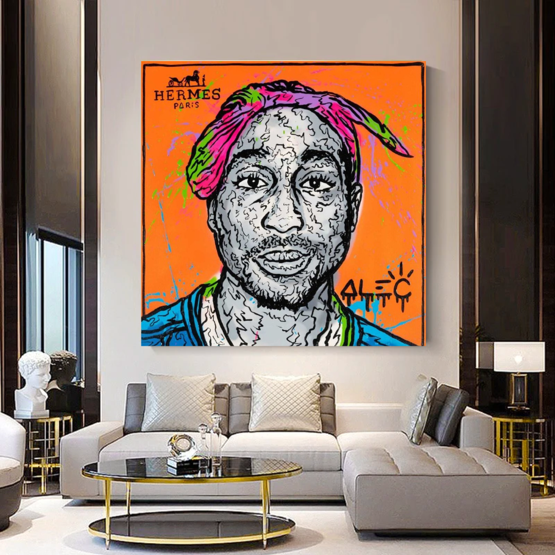 Official Tupac Shakur Poster - Vintage Hip Hop Wall Art Decor for Music Lovers & Rap Fans - Perfect for Bedroom, Living Room, or Studio Decor