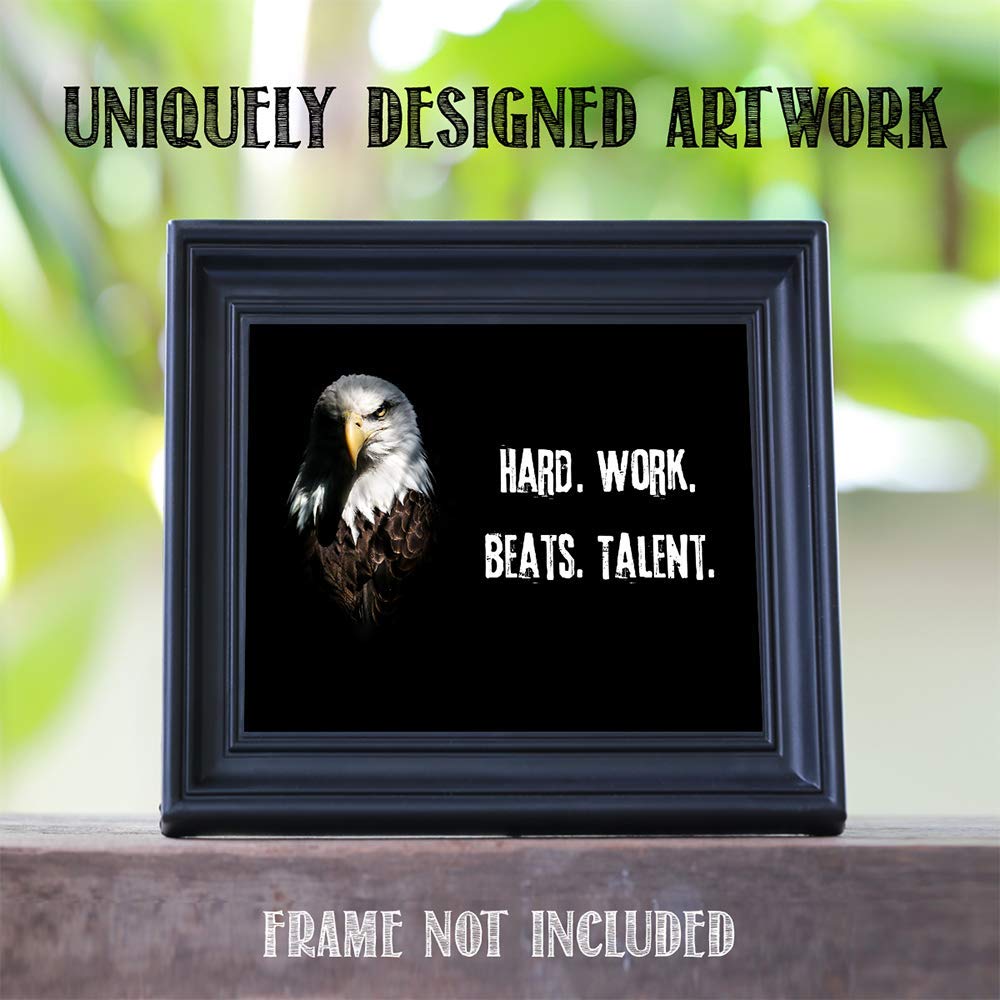 TJ Originals - Buddhist Inspirational Wall Art Print 'Do Not Dwell in the Past' | 11x14 Unframed Spiritual Decor for Home & Office | Zen Meditation Room Decor | Printed in USA (American Eagle) | Perfect for Living Room, Bedroom & Yoga Studio