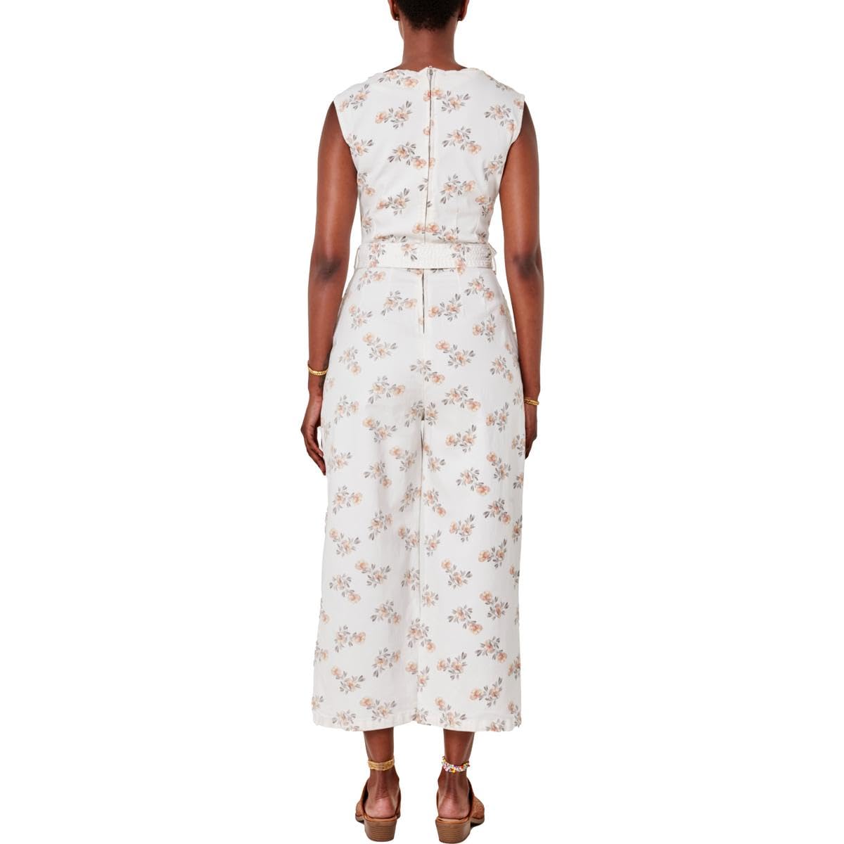 Lola Jeans Women's Floral Jumpsuit Casual Dress - Stylish Romper for Summer Outfits, Beach Vacations & Date Nights