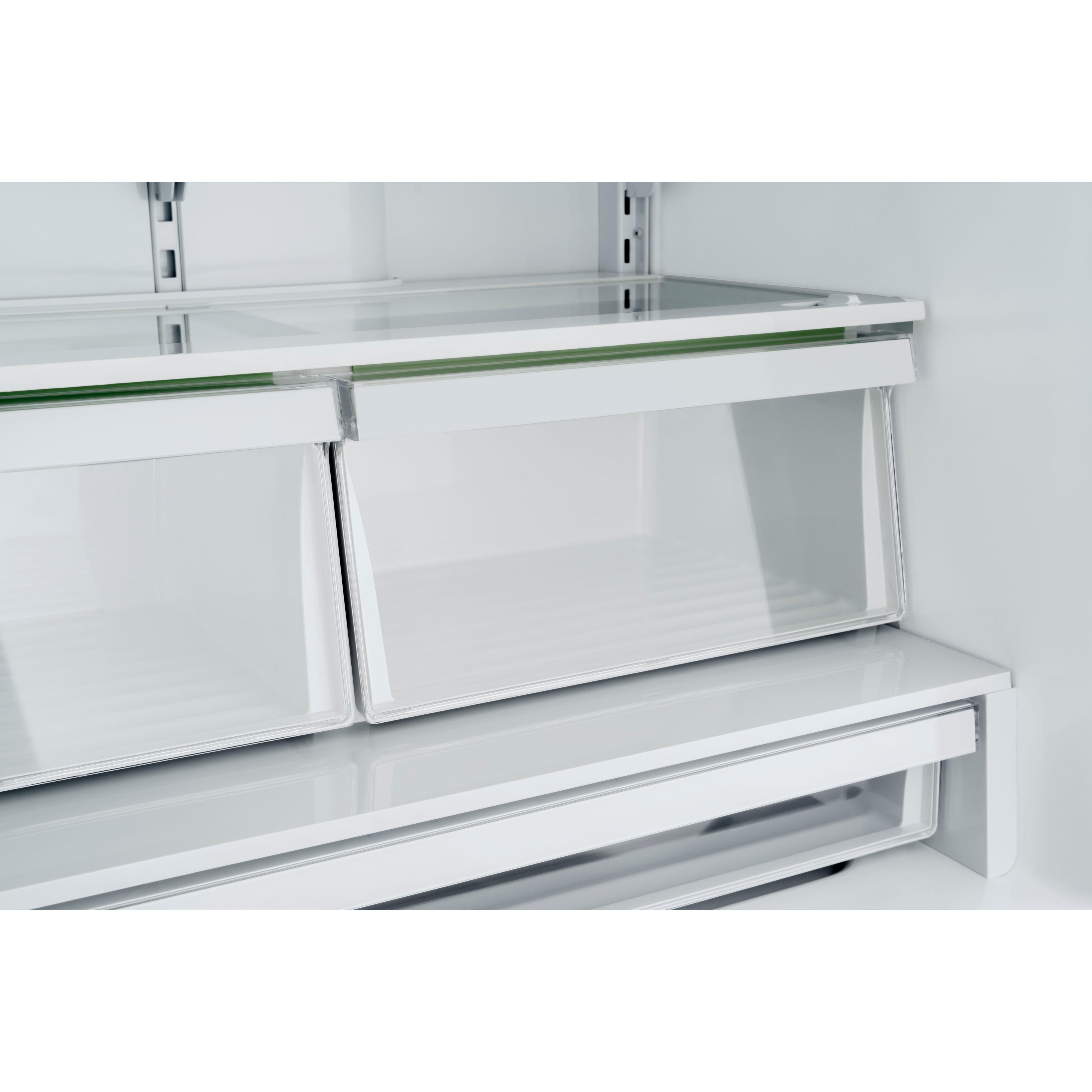 Bertazzoni 36 Inch 22.5 Cu. Ft. Freestanding French Door Refrigerator with Automatic Ice Maker - Stainless Steel Kitchen Appliance for Modern Homes (Model REF36FDFIXNB) | Perfect for Entertaining, Large Families & Gourmet Cooking