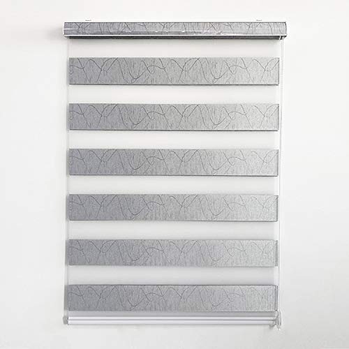 WeXi Zebra Roller Blinds & Shades - Room Darkening Window Blinds for Sliding Doors, Perfect for Living Rooms, Bedrooms, and Offices