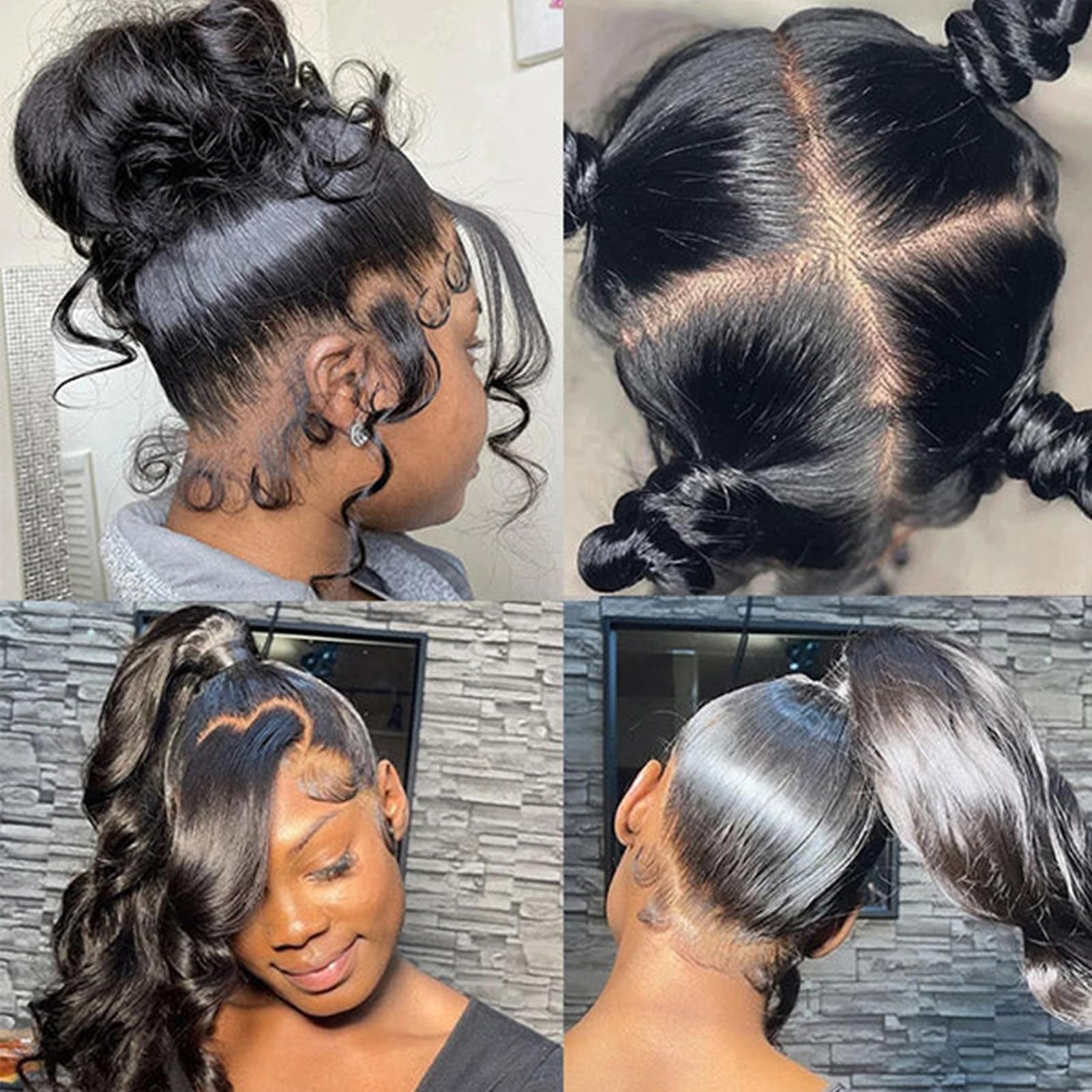 FASHION PLUS 15A Brazilian Human Hair Full Lace Wig - 180% Density Body Wave Real Hair HD Transparent Invisible Lace Front Wig Handmade for Women | Perfect for Daily Wear, Cosplay, Weddings & Special Occasions
