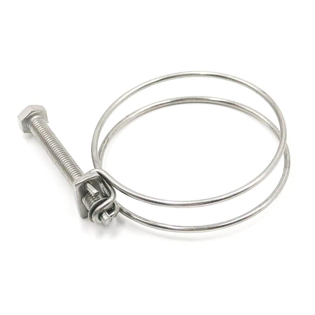 8Pcs 304 Stainless Steel Hose Clamps - Adjustable for Plumbing & Water Hoses (Medium) - DIY & Auto Repair