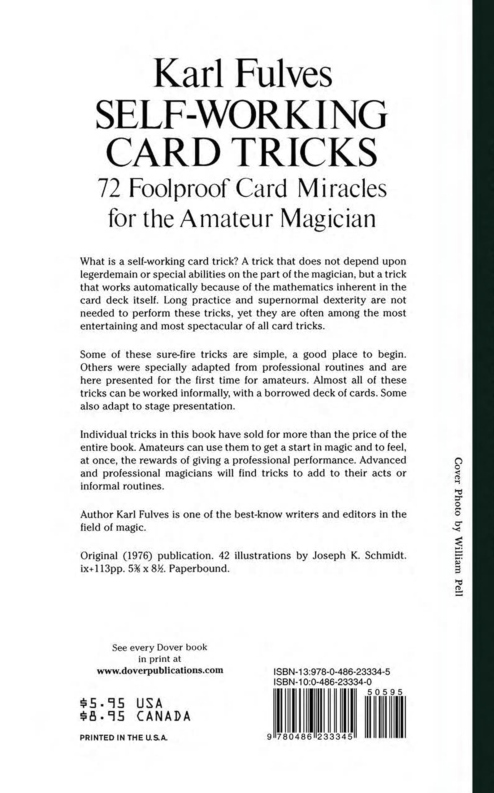 Self-Working Card Tricks Book - Easy Magic Tricks for Beginners | Dover Magic Books | Perfect for Parties, Family Gatherings & Learning Card Magic
