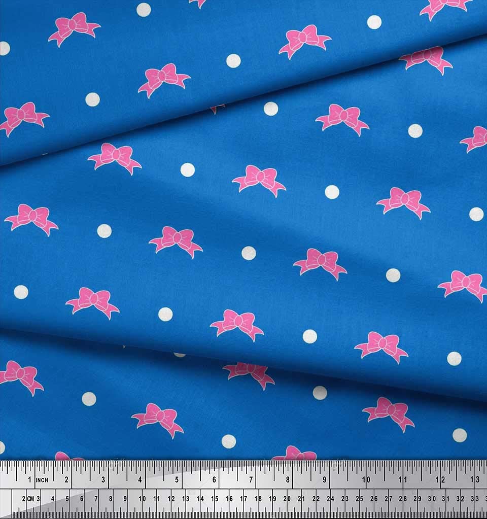 Soimoi Moss Georgette Brown Fabric by The Yard - 42 Inch Wide Dot & Floral Print Textile for Dresses, Blouses & DIY Fashion Projects - Soft Breathable Material for Women's Clothing & Home Decor