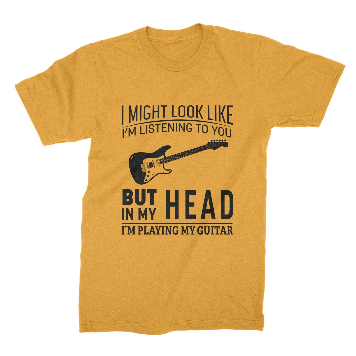 Funny Guitar T-Shirt for Men - 'I'm Playing My Guitar' Music Lover Tee for Guitarists, Dad & Boyfriend - Perfect Gift for Musicians & Band Members