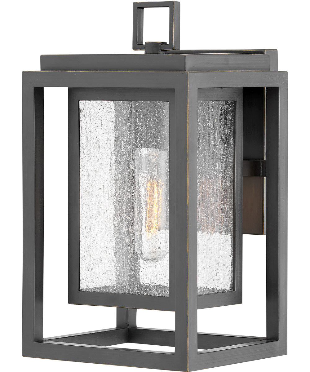 Oil Rubbed Bronze Small Wall Mount Lantern - Outdoor Porch Light Fixture for Patio, Garden & Entryway Lighting