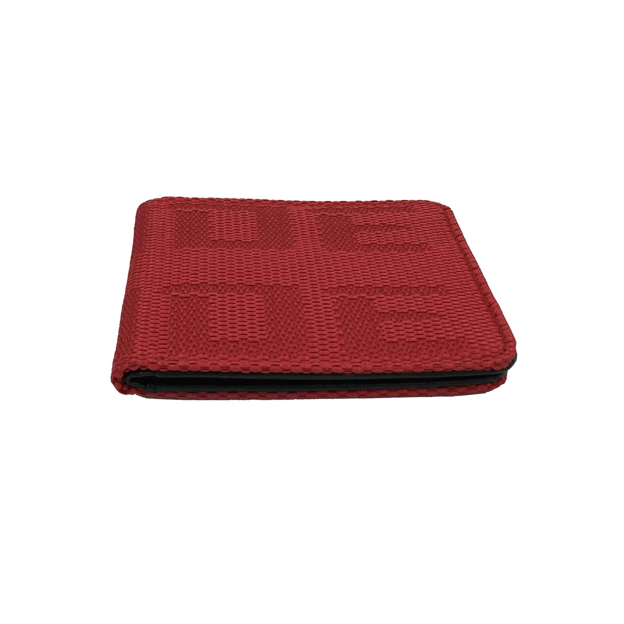 JDM Bi-Fold Bride Wallet for Men & Women - Genuine Leather Slim RFID Blocking Credit Card Holder (Red) - Perfect for Everyday Use, Travel & Gift Giving