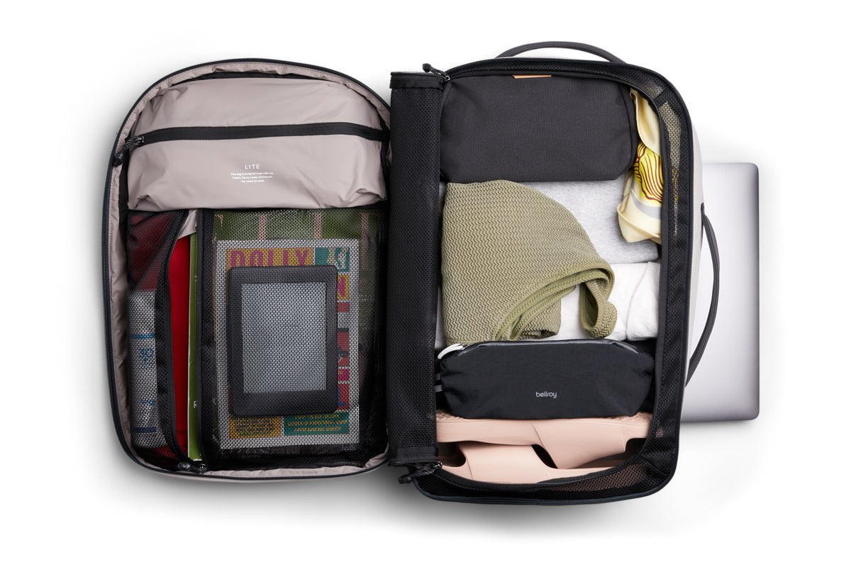 Bellroy Lite Travel Pack 30L - Lightweight Waterproof Backpack for Men & Women | Perfect for Hiking, Commuting & Business Travel | Durable Carry-On Backpack with Laptop Compartment