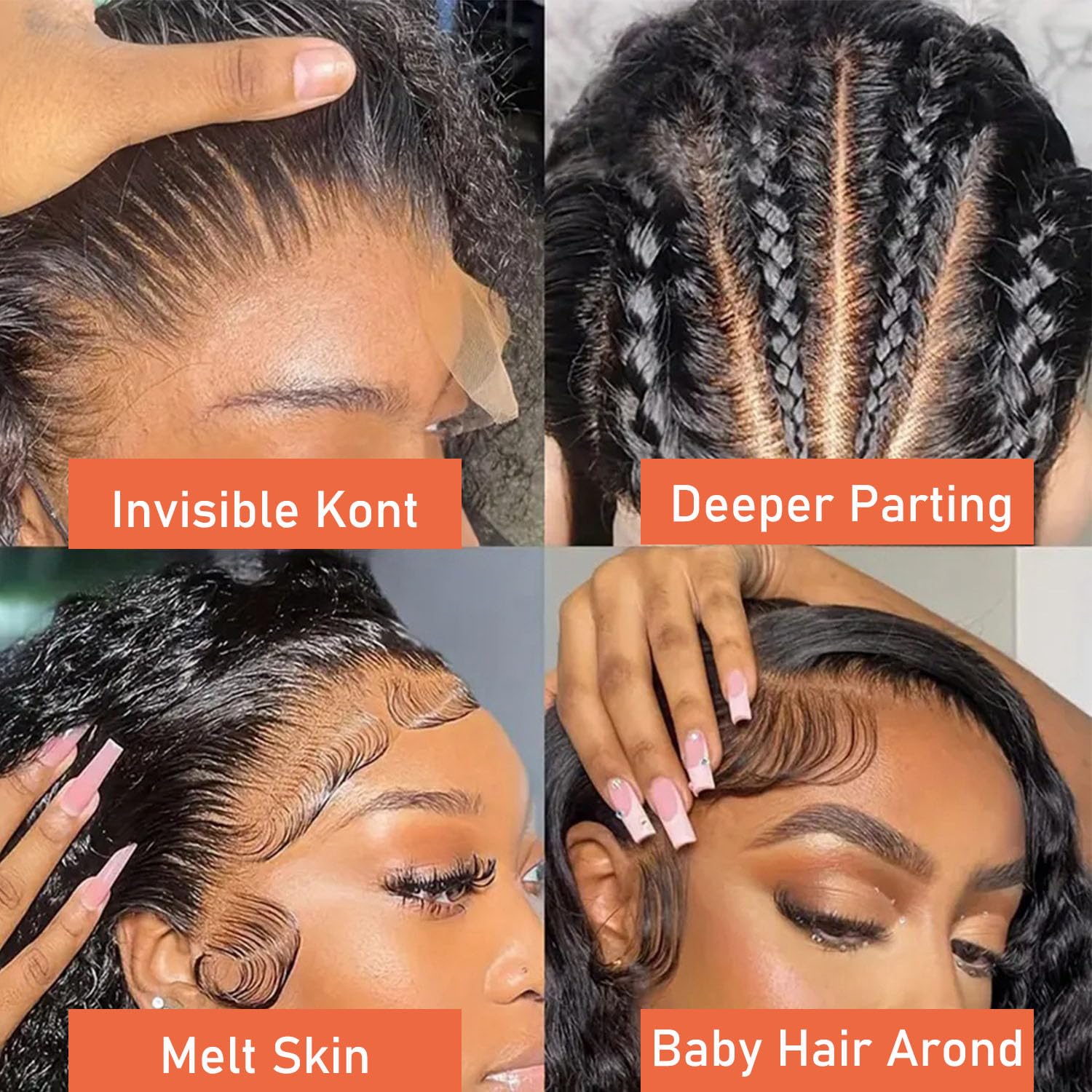 360 Deep Wave Lace Front Wig Human Hair - Pre Plucked Curly Full Lace Wig for Black Women | 360 HD Lace Front with Baby Hair | 26 Inch Natural Wavy Human Hair Wig for High Ponytail & Bun | Perfect for Daily Wear, Parties & Special Occasions