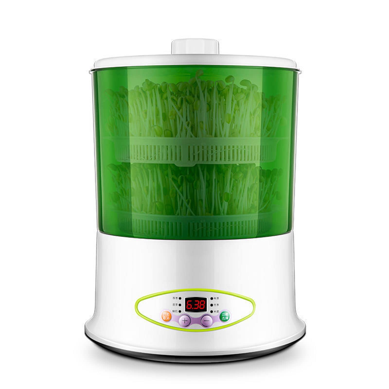 Automatic Bean Sprouts Maker Machine - 3-Layer Seed Germination Kit for Home Use | Grow Fresh Sprouts, Wheatgrass & Microgreens | Perfect for Healthy Eating, Juicing & Organic Gardening