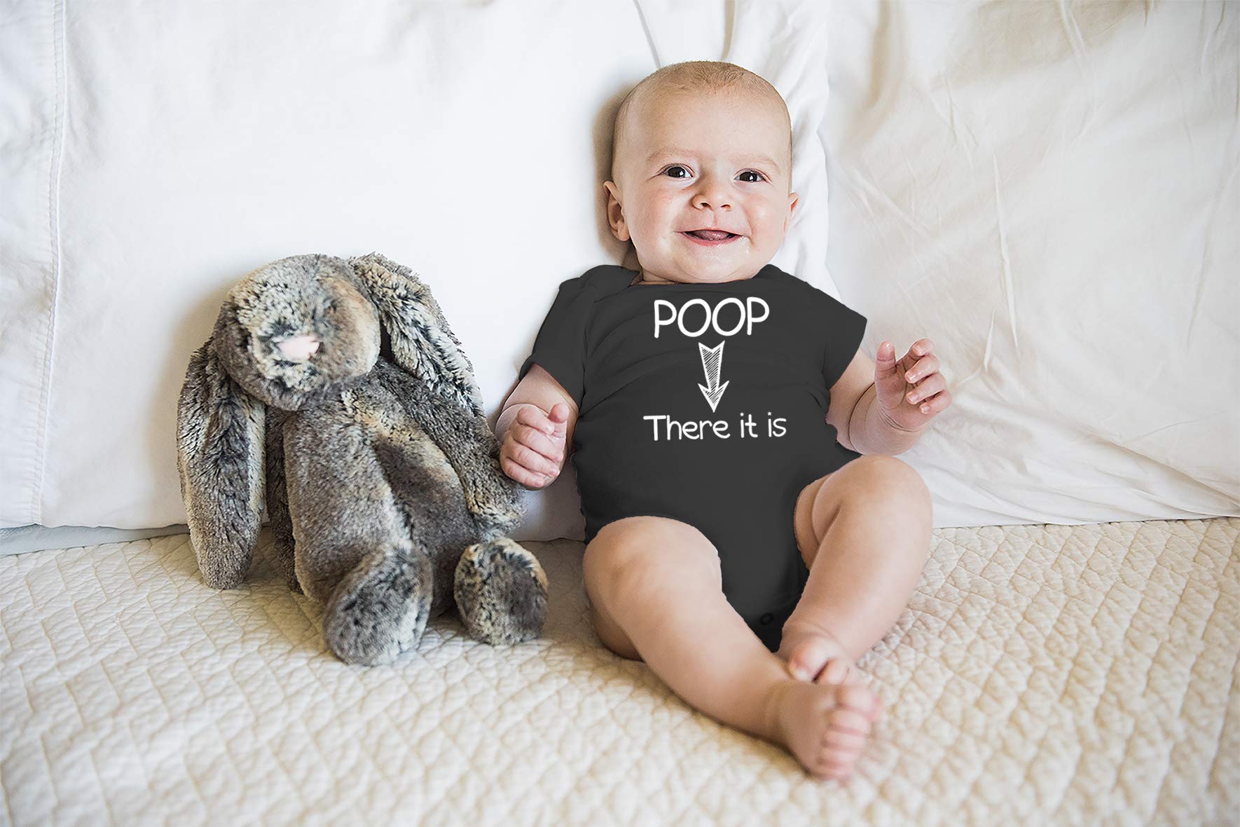 Funny Baby Bodysuit - Poop There It Is Cute Newborn Outfit for Boys & Girls | Perfect for Playtime, Photo Shoots & Gifts