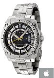 Bulova Men's Precisionist Stainless Steel Watch with Black Dial - Luxury Chronograph Timepiece for Business & Formal Occasions - Includes Free Apple Gift Card