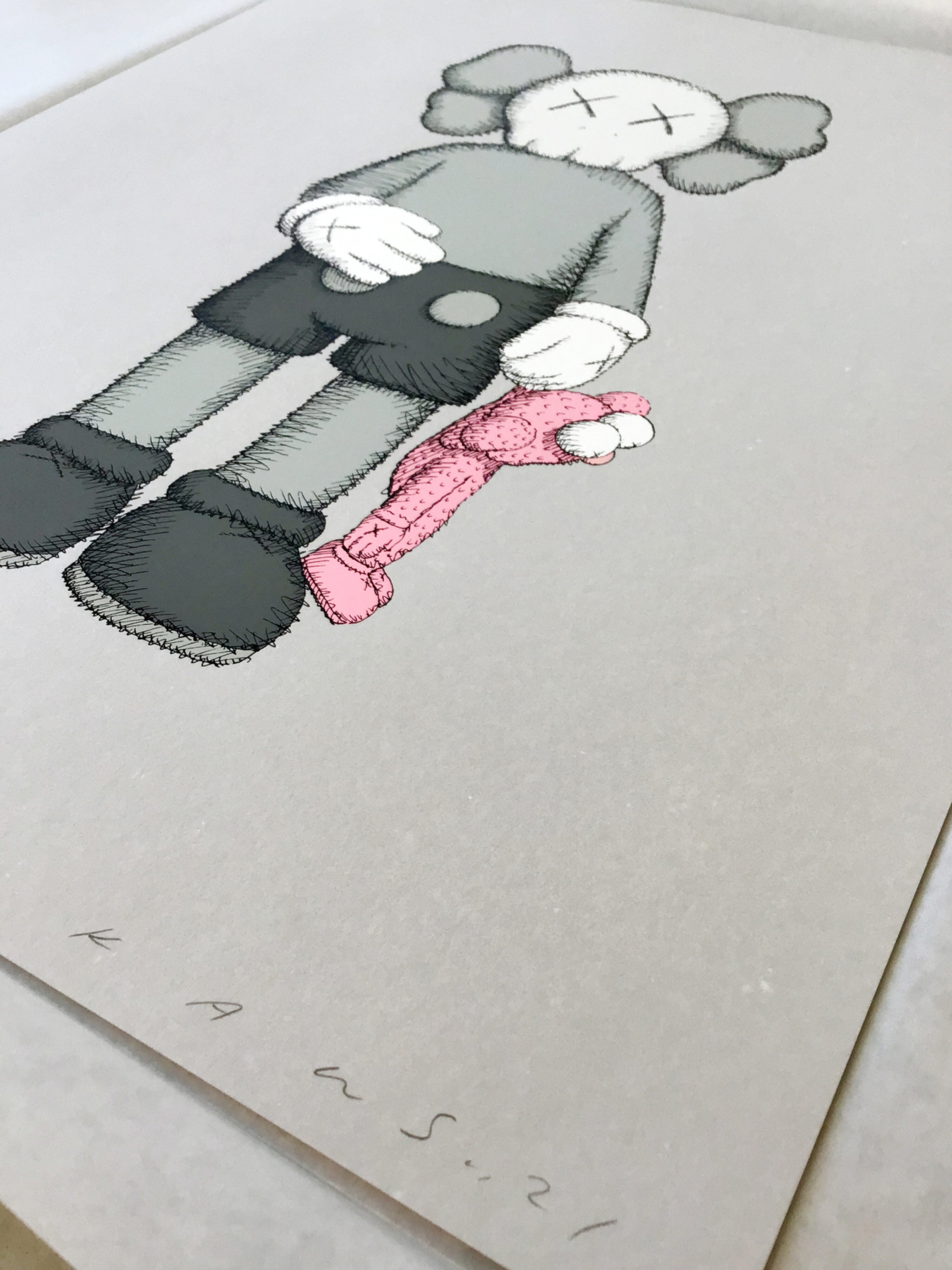 Original KAWS Share Figure Collectible - Limited Edition Art Toy for Home & Office Decor, Perfect Gift for Fans & Collectors | Display on Shelves, Desks & Showcases