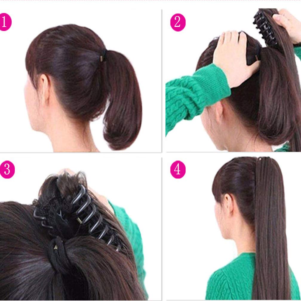 26 Inch Long Wavy Ponytail Hair Extensions for Women - 145g Real Human Hair Clip-in Ponytail (27/613 Blonde) - Perfect for Parties, Weddings & Everyday Styling