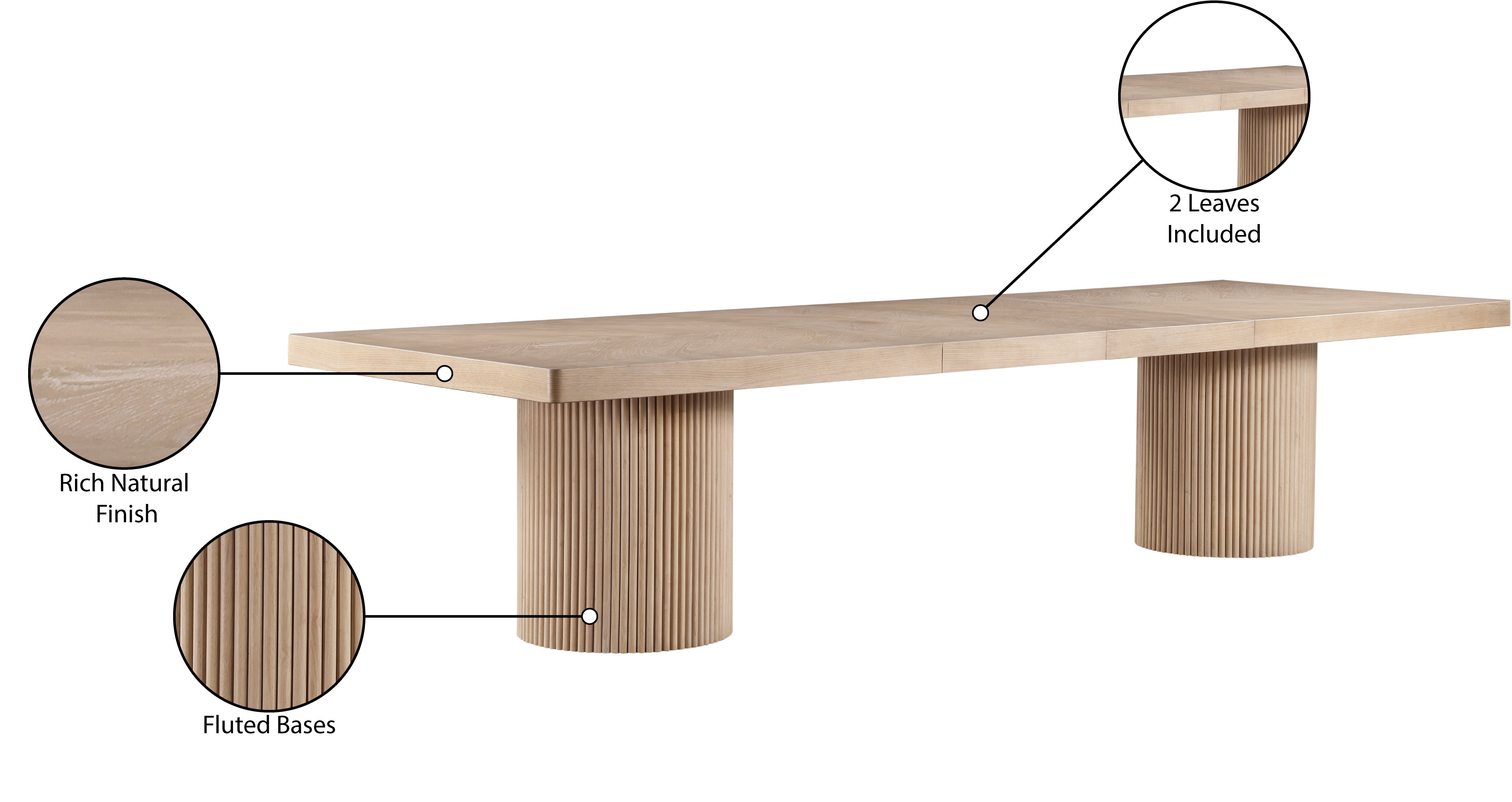 Belinda Dining Table - Modern Wooden Dining Table Set (3-Piece) for Home, Kitchen, and Restaurant Use