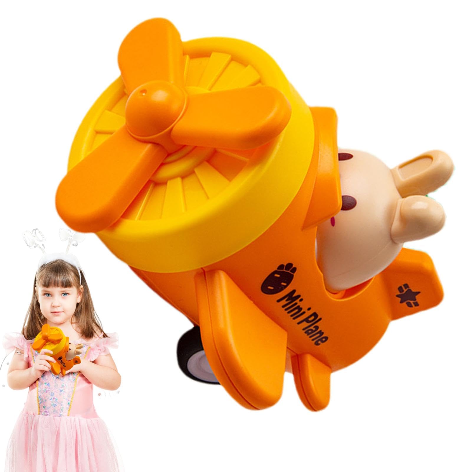 Kids Push-Up Airplane Toy - Educational Inertial Aircraft Model for Toddlers, Boys & Girls | Fun Learning & Outdoor Play Toy for Family Adventures