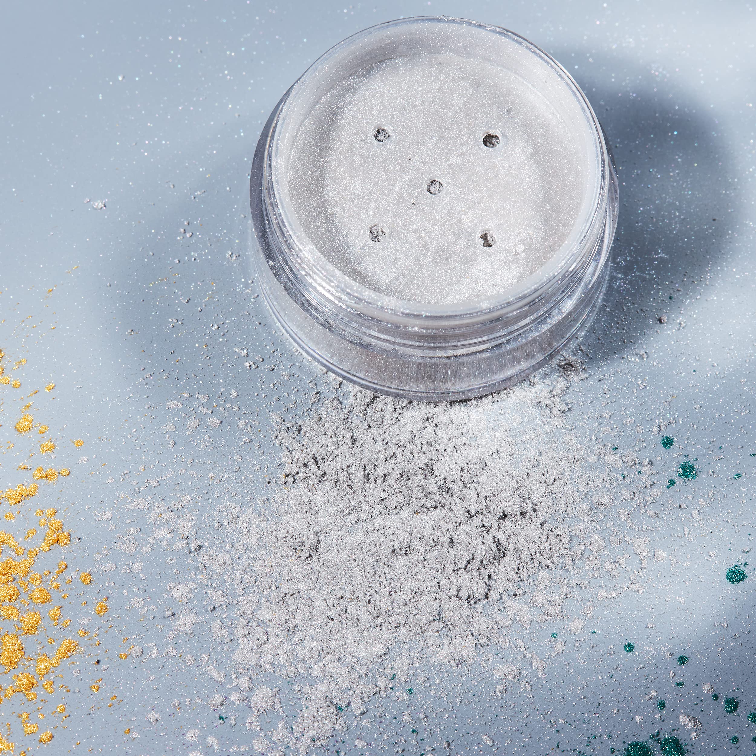 Matte Metallic Pigment Loose Face Powder - Cosmic Moon Pearlescent Makeup Powder | Eye Shadow & Highlighter for Face, Eyes & Body | Vegan Cruelty-Free Mineral Makeup | Perfect for Festival, Rave & Night Out Looks (Box Set)