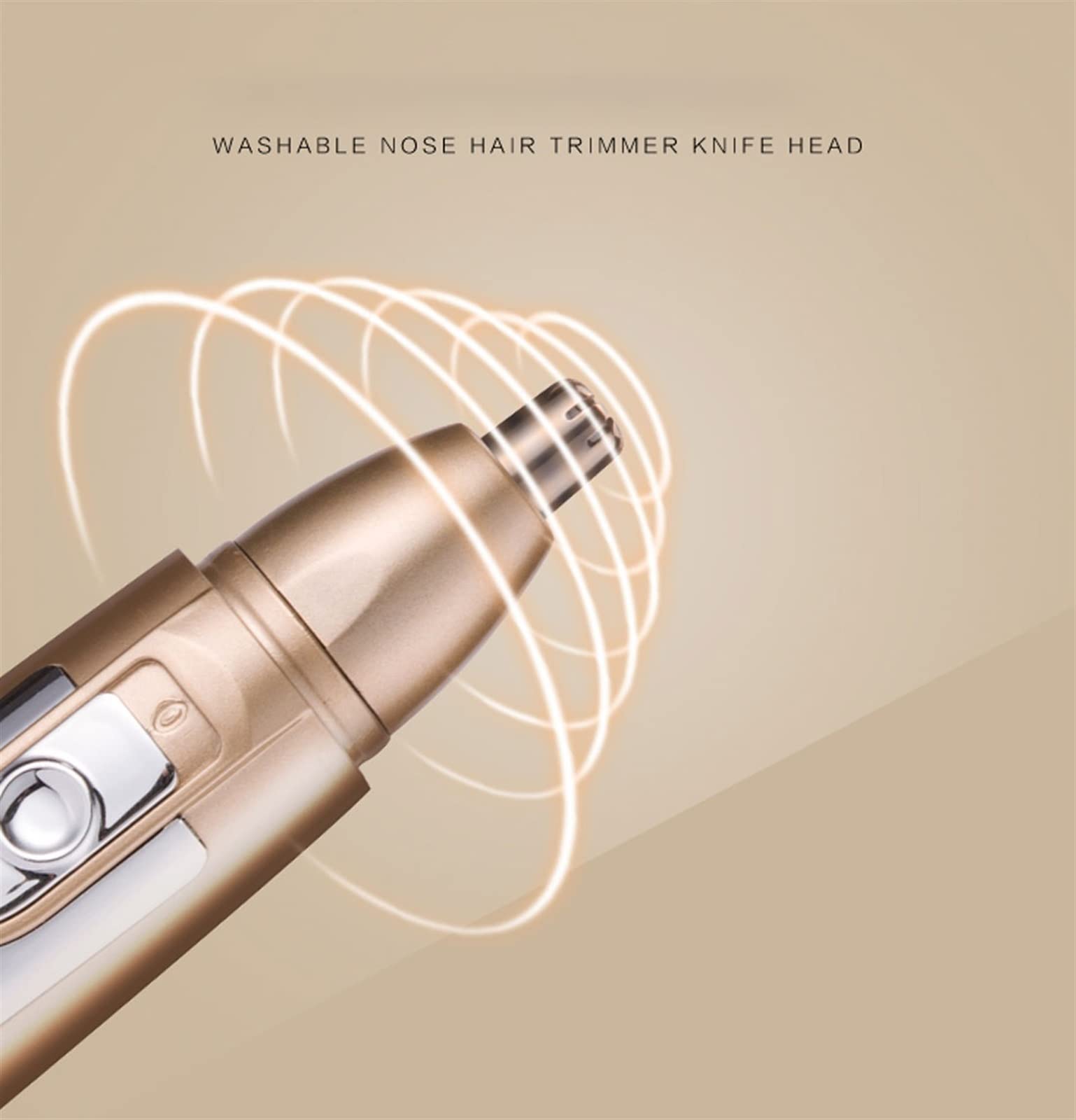Men's Ear and Nose Hair Trimmer - Rechargeable Wet/Dry Grooming Tool for Precise Trimming - Perfect for Travel, Home & Personal Grooming