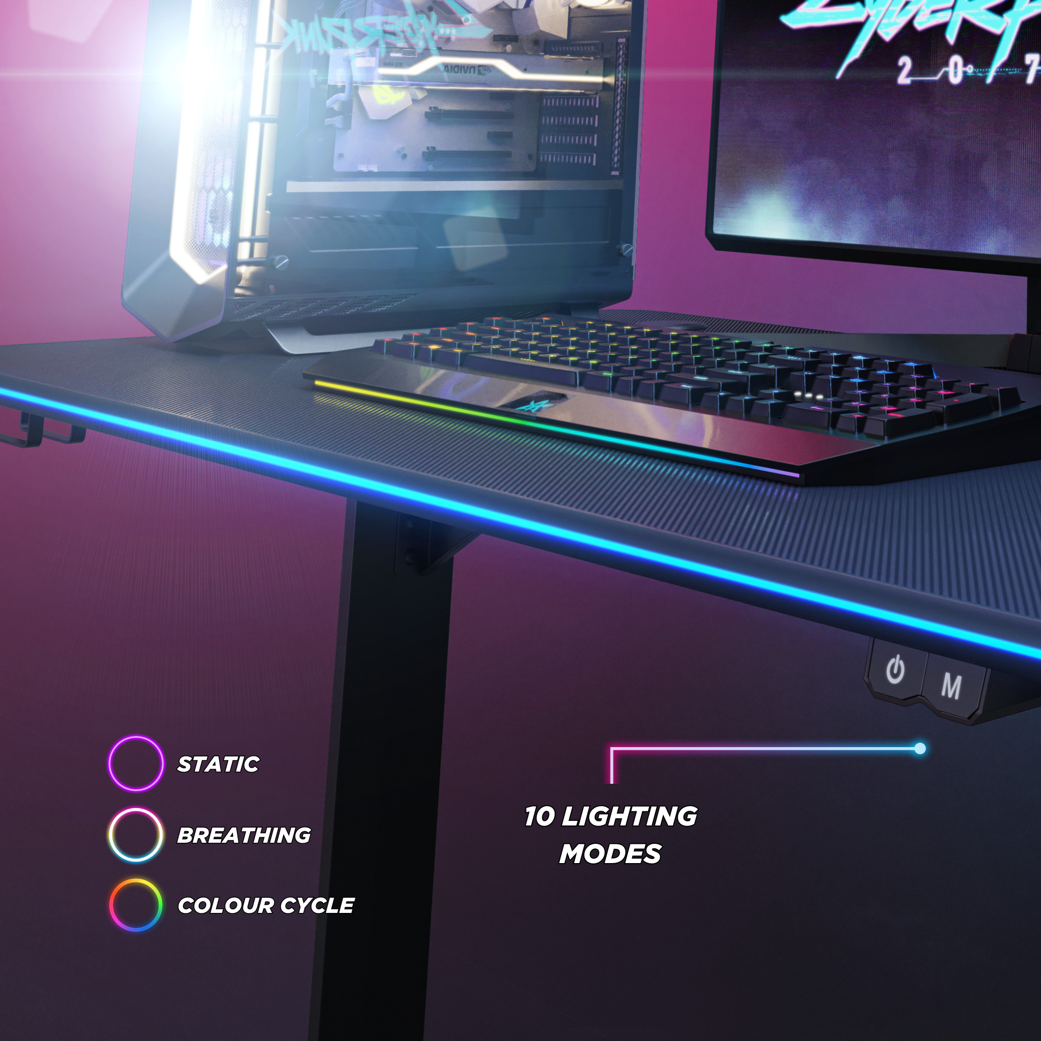 Rift Gaming Desk - 44.5