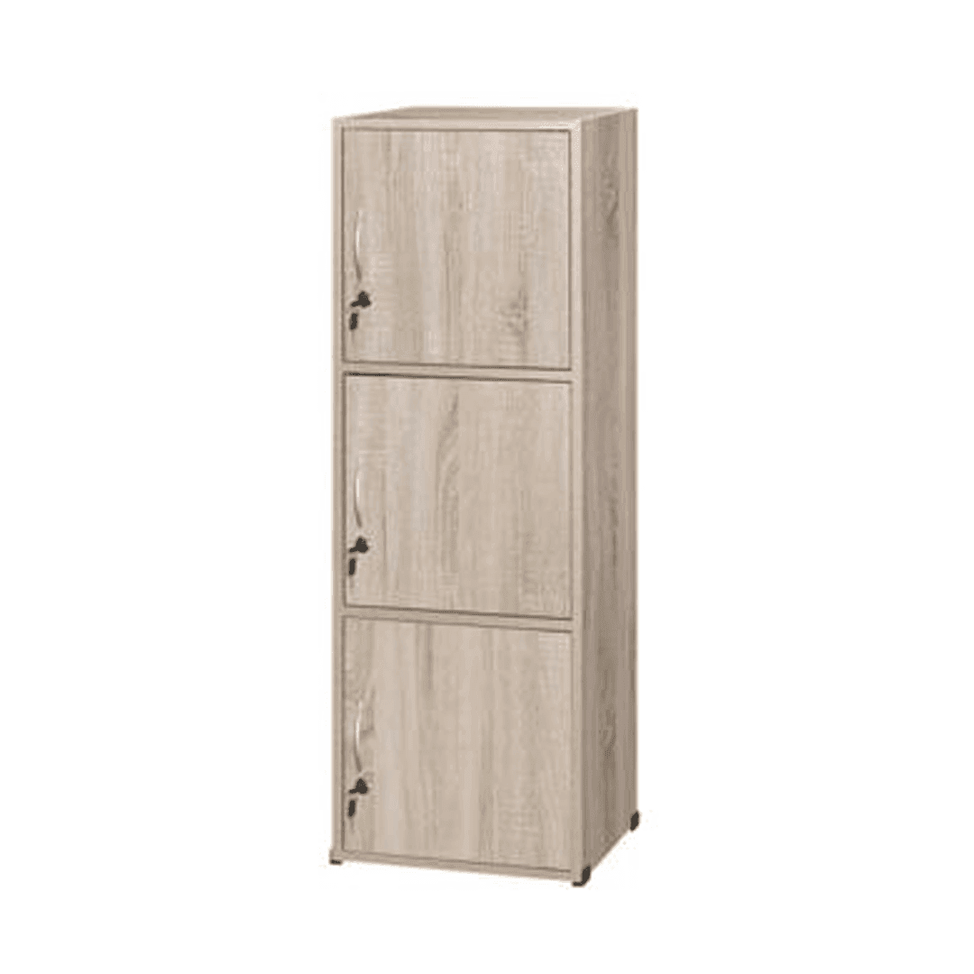 Koen 3-Tier Storage Cabinet - Organize Home, Office & Closet - Durable & Stylish Shelf for Books, Toys & Supplies