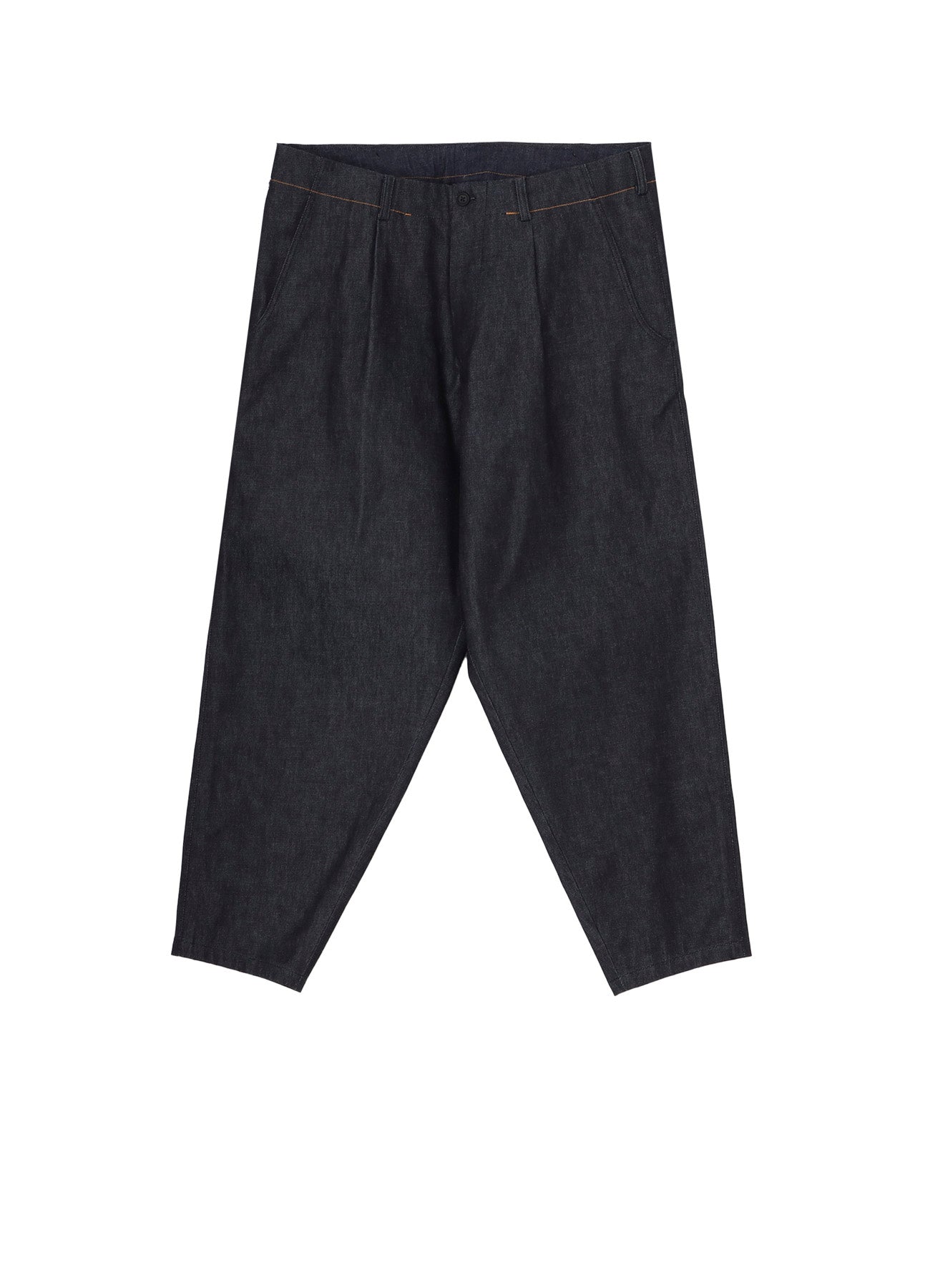 13oz Uneven Yarn Denim Pants with Color Block Side Zip - Stylish Casual Wear for Men & Women | Perfect for Streetwear & Everyday Outfits