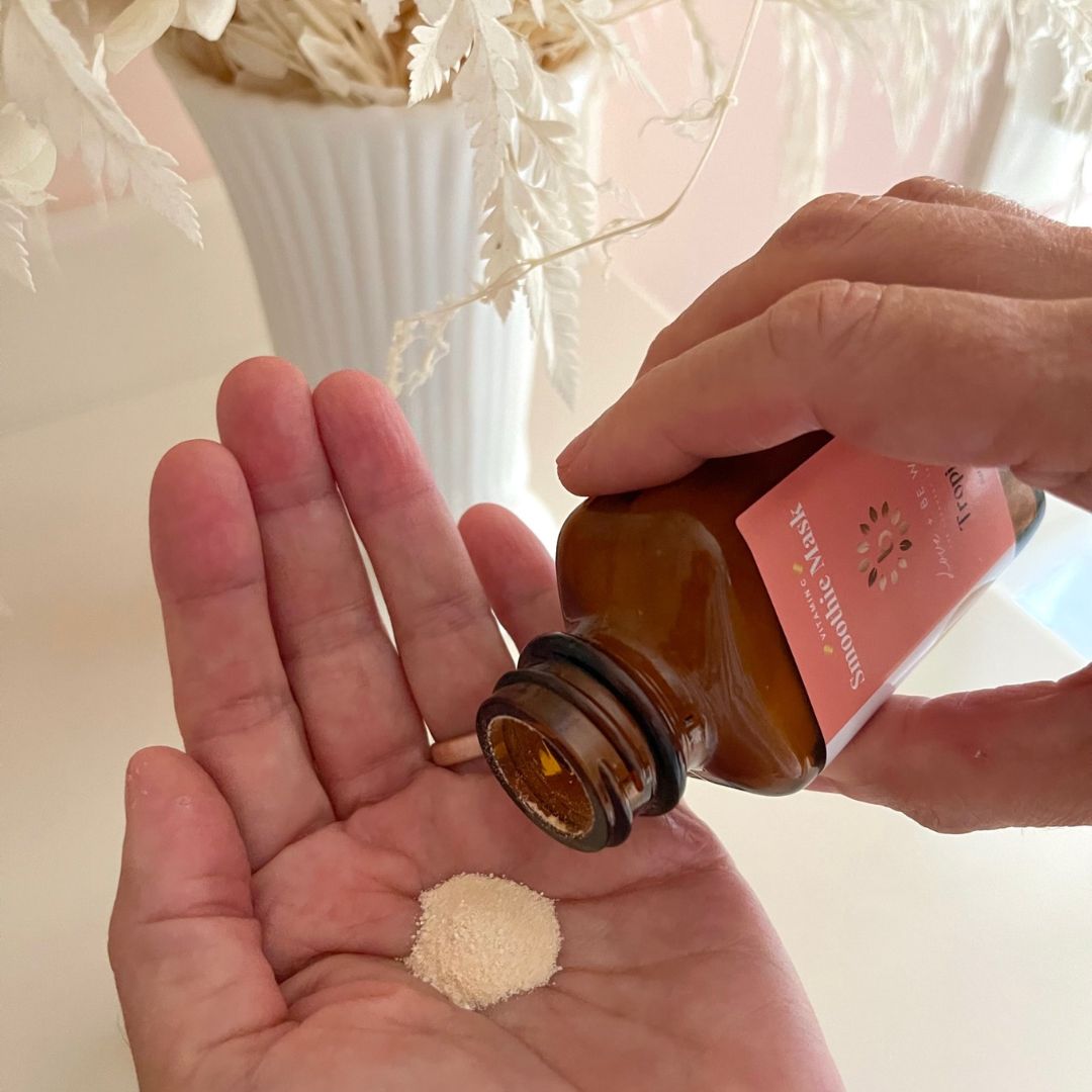 Vitamin C Brightening Smoothie Face Mask - Hydrating & Glowing Skin Care for Daily Use & Spa Nights