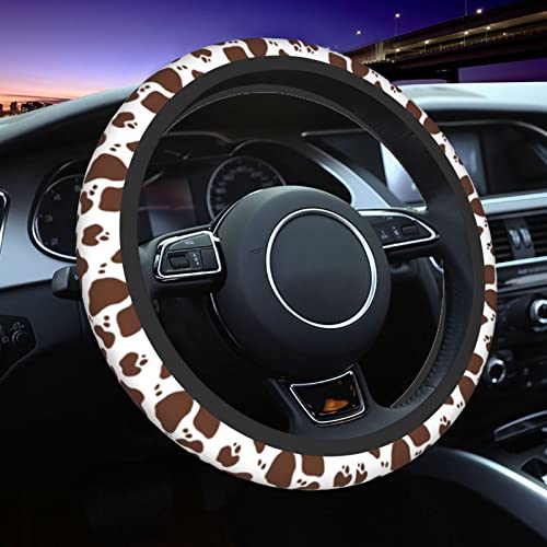 Cow Print Steering Wheel Cover