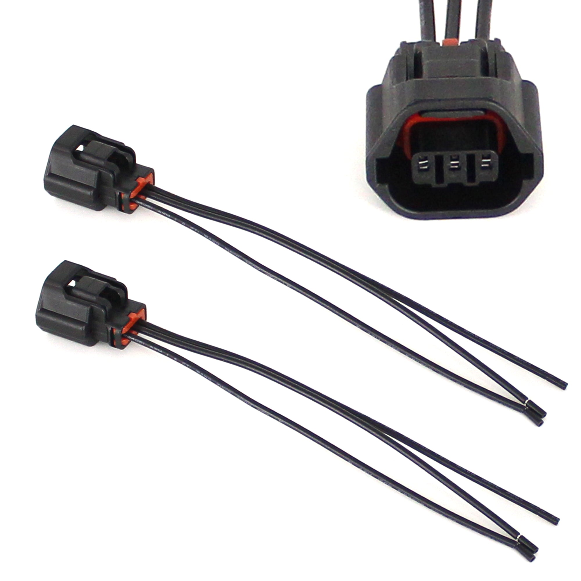 2-Piece Transmission Input Speed Sensor Connectors with Wiring Pigtail - Compatible with Hyundai & Kia Vehicles - Perfect for Transmission Repairs and Sensor Replacements
