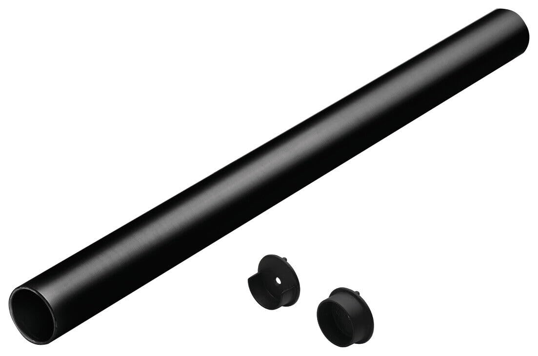 Premium 1 5/16 Inch Diameter Round Wardrobe Tube Closet Rod with End Supports - Adjustable 10