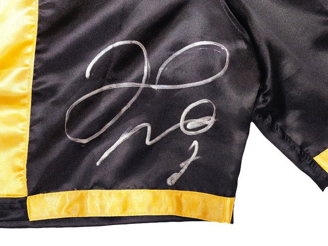 Floyd Mayweather Jr Signed Black Hublot Boxing Trunks - Authentic Collectible Memorabilia for Boxing Fans & Sports Collectors - Perfect for Display in Man Cave, Sports Bar, or Boxing Gym