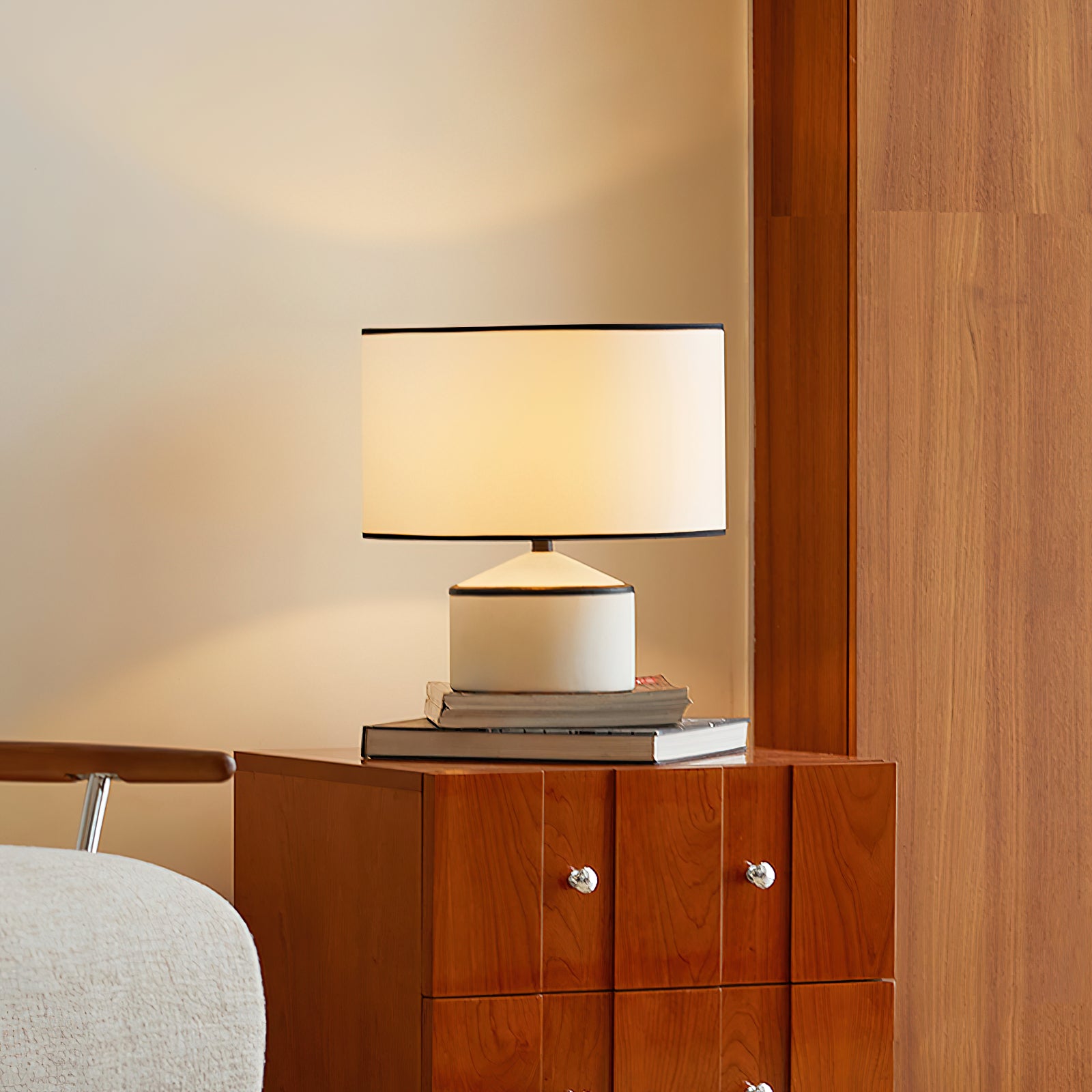 Modern Cyls Table Lamp - Adjustable LED Desk Light with USB Port for Home Office, Bedroom & Study - Perfect for Reading, Working & Nightstand Lighting