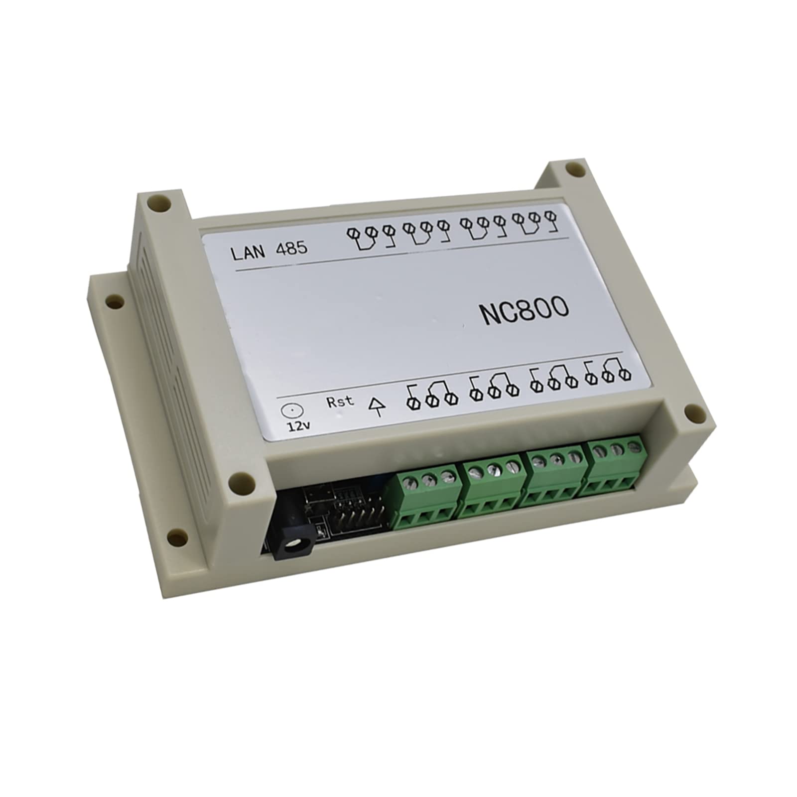 SunshineFace 8CH Ethernet Relay Control Board - 250V AC 10A TCP/IP Network Switch with RJ45 Port & Protective Case | Perfect for Home Automation, IoT Projects, and Remote Device Control