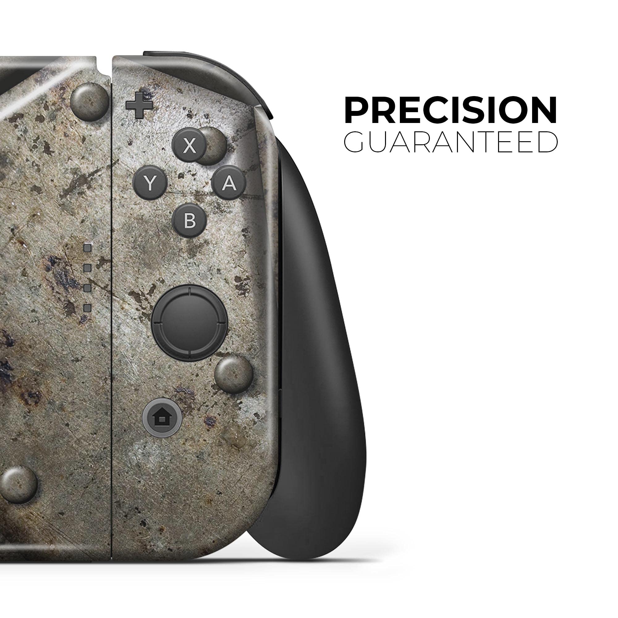 Nintendo Switch Dock Skin Decal - Protective Scratch-Resistant Removable Vinyl Wrap Cover with Bolted Steel Plates V2 - Perfect for Gaming Setups & Console Protection
