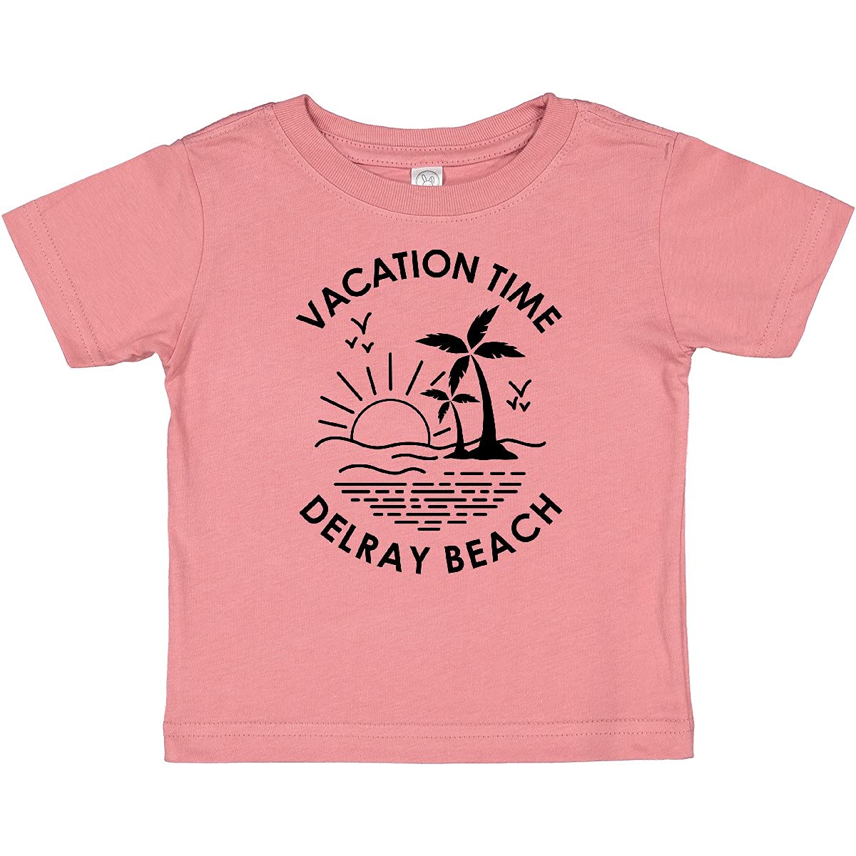 Inktastic Vacation Time in Delray Beach Baby T-Shirt - Cute Florida Beach Outfit for Infants & Toddlers - Perfect for Family Trips, Beach Photos & Summer Vacations