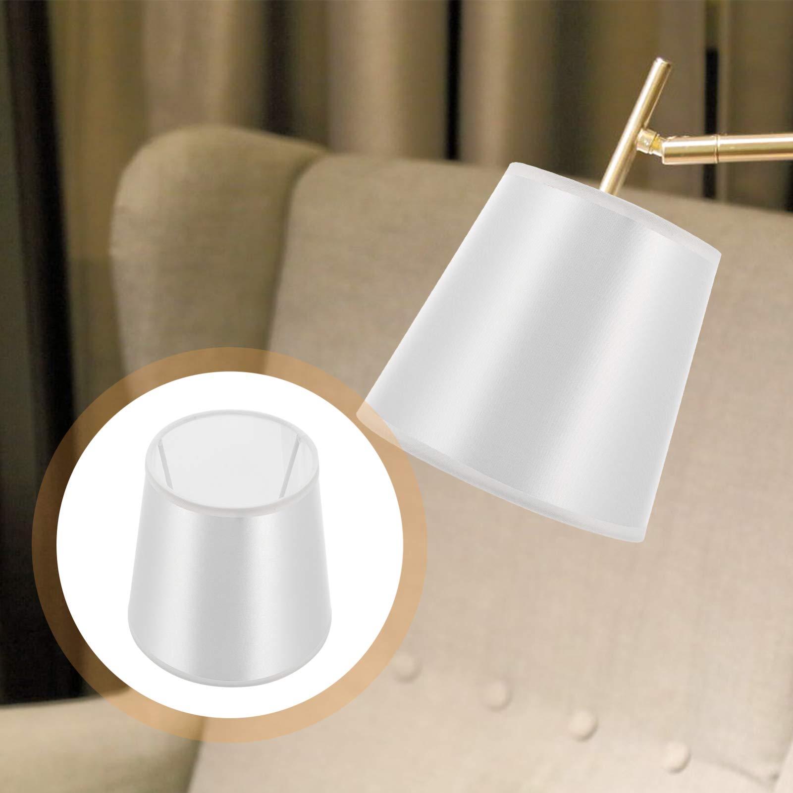 Uonlytech Small Barrel Fabric Lampshade - Stylish Cloth Lamp Cover Replacement for Table & Floor Lamps - Perfect for Living Room, Bedroom, and Office Decor