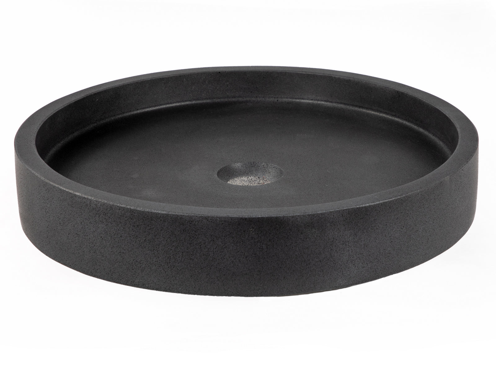Lava Stone Round Infinity Pool Sink - Modern Bathroom Vanity Sink for Spa, Luxury Home, and Outdoor Decor