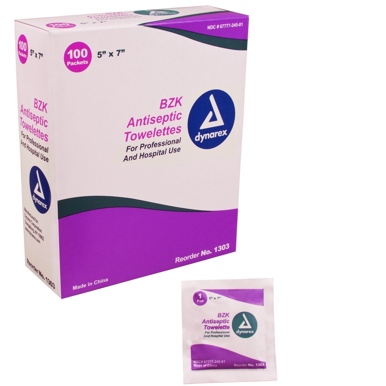 100 Pack BZK Antiseptic Towelettes | Disposable Alcohol-Free Wipes for First Aid, Medical Use & Hygiene | Perfect for Hospitals, Clinics, Travel & Emergency Kits