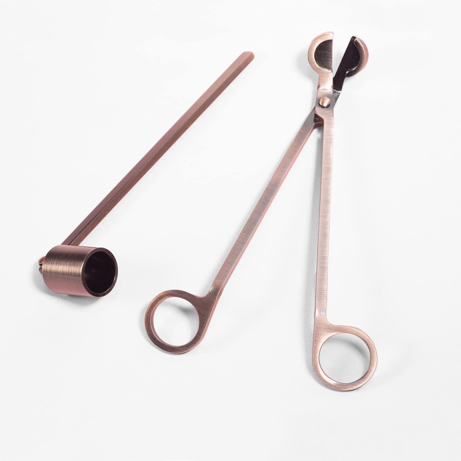 Premium Candle Wick Trimmer & Snuffer Set - Stainless Steel Candle Care Tools for Home, Spa, and Meditation - Choose Your Color (Gold, Silver, Rose Gold) - Perfect for Aromatherapy, Relaxation, and Romantic Ambiance