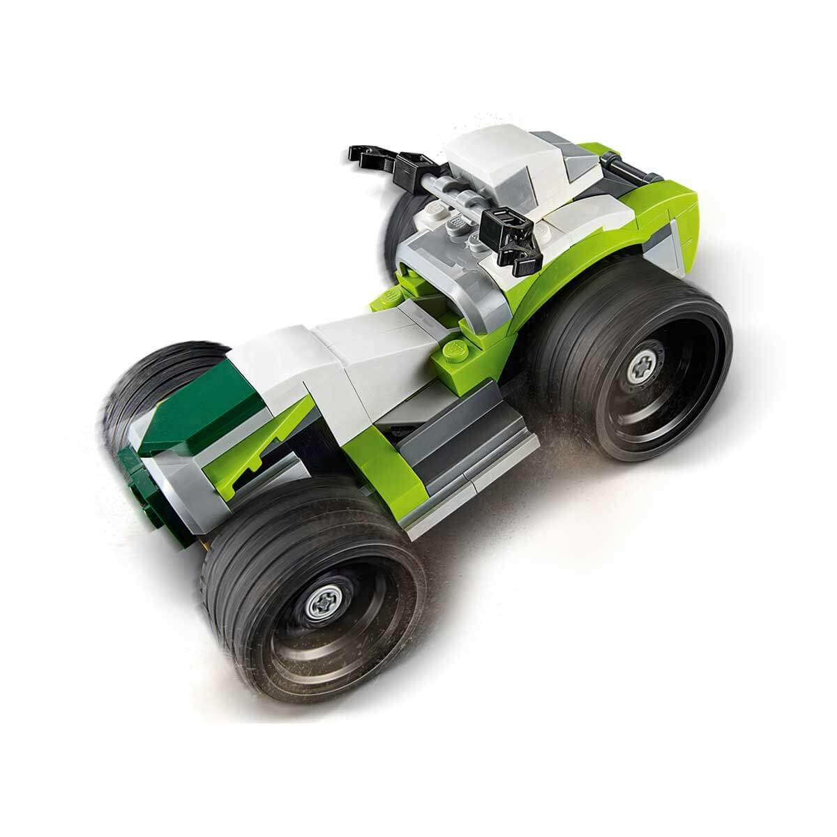 LEGO Creator 3-in-1 Rocket Truck, Off-Road Vehicle & Quad Bike Building Kit (104 Pieces) - Vehicle Collection Series for Kids & Adults - Creative Play, STEM Learning & Gift Ideas