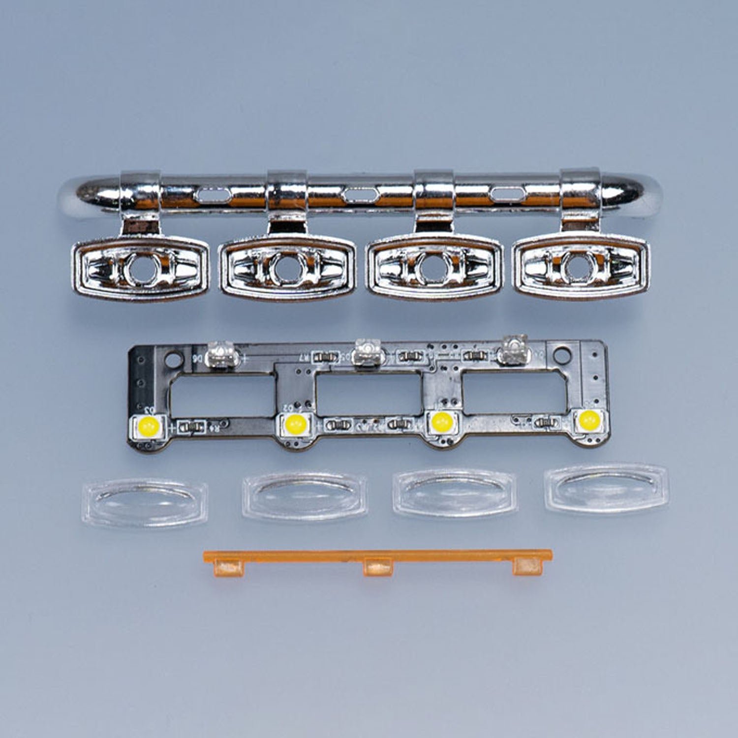 1/14 Scale 5V Plastic Front Spotlight for Tamiya SC 770S RC Tractor Truck - DIY Upgrade Part for 56368 & 56371 RC Lorry Models - Perfect for Night Racing and Off-Road RC Car Enthusiasts