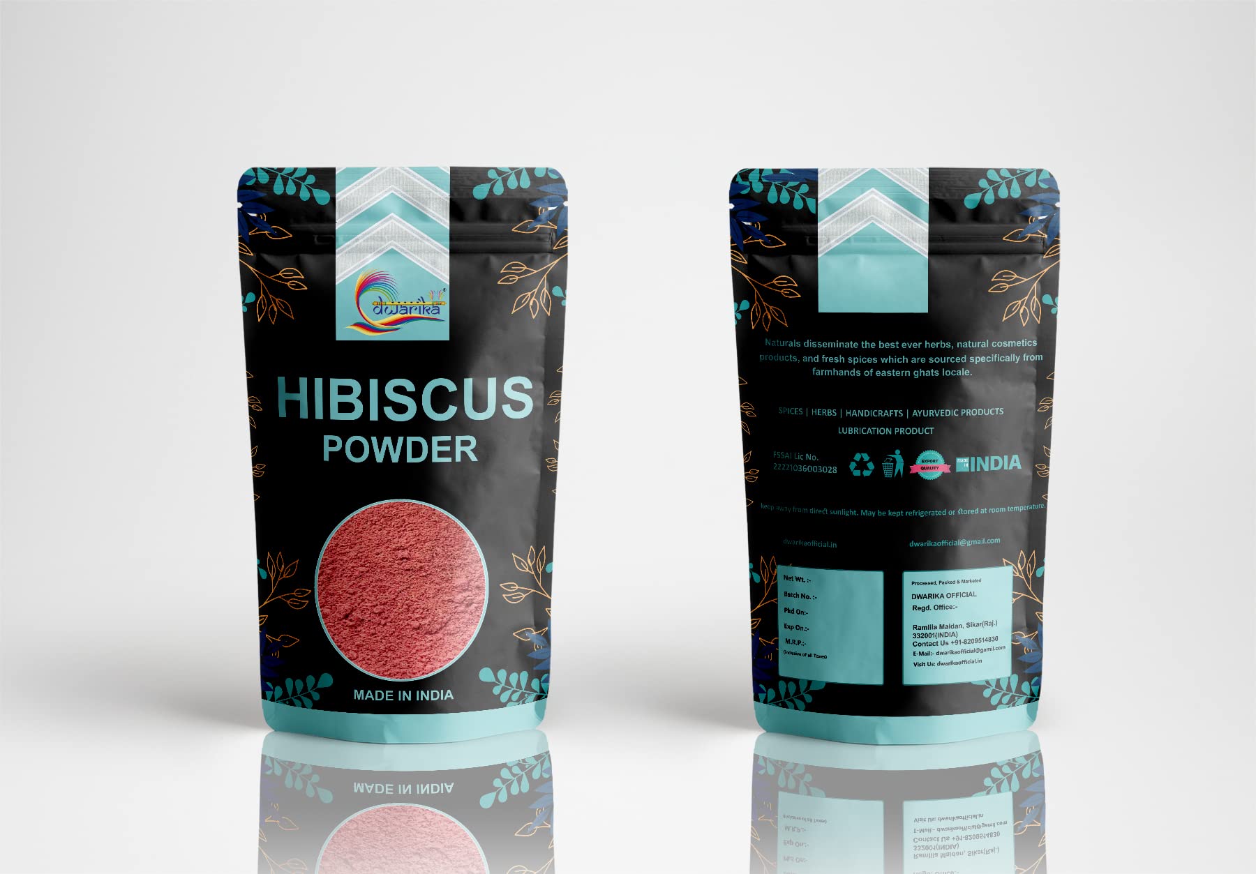 Organic Hibiscus Powder for Hair & Skin Care - Natural Face Mask, Scrub, Cleanser & Conditioner | Promotes Hair Growth, Brightens Skin | Perfect for DIY Beauty Treatments & Ayurvedic Remedies (200g)