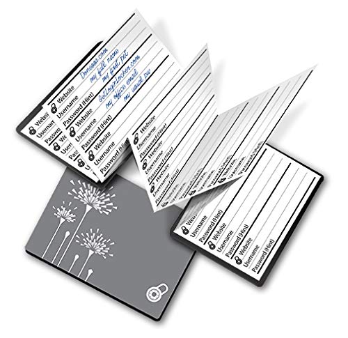 Secure Password Organizer Notebook - Dandilion Design for Online Accounts & Digital Security | Perfect for Travel, Office & Home Use